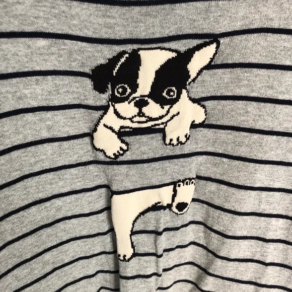 J Crew Puppy Stripes Lightweight Sweater • Size XS - Picture 3 of 6
